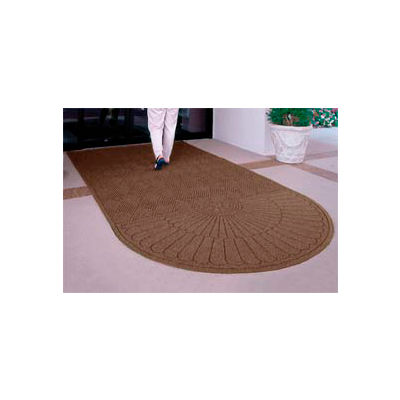 Waterhog Grand Classic Mat One Oval / One Straight 3'W X 5'6"L Brown