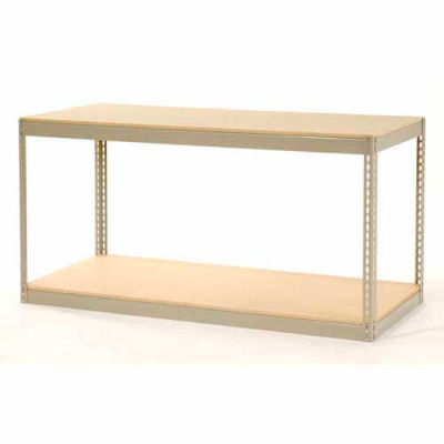 Record Storage Rack Without Boxes 72"W x 30"D x 36"H - Tan