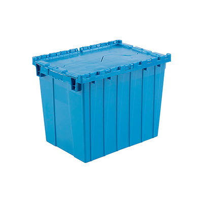 shipping lid storage 4x17 container attached 8x15 industrial plastic global containers bins totes globalindustrial distribution