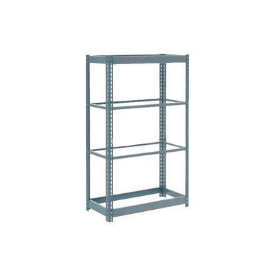 Global Industrial™ Heavy Duty Shelving 48"W x 12"D x 72"H With 4 Shelves - No Deck - Gray