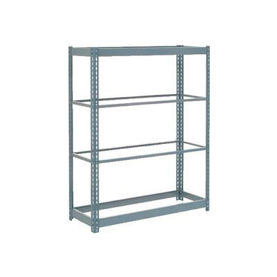 Global Industrial™ Heavy Duty Shelving 48"W x 18"D x 72"H With 4 Shelves - No Deck - Gray