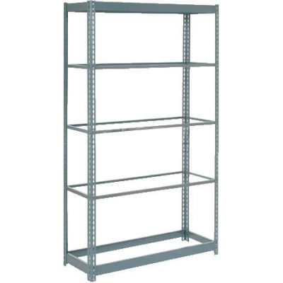 Global Industrial™ Heavy Duty Shelving 48"W x 18"D x 72"H With 5 Shelves - No Deck - Gray