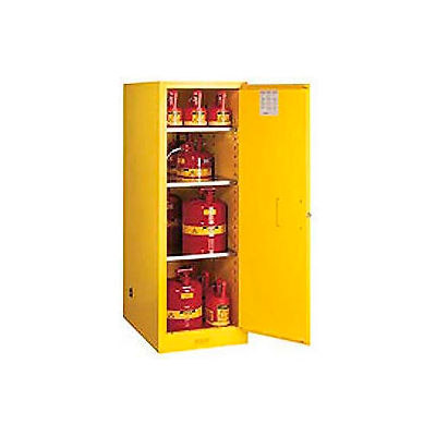 Flammable Liquid Cabinet Self-Close Single Doors Vertical Storage