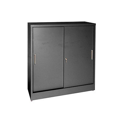 Cabinets | Wall Mount & Counter Height | Sandusky Sliding Door Counter ...