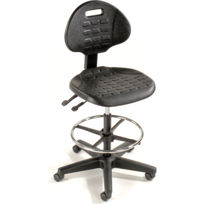 Ergonomic Stool - Polyurethane - 5 Way Adjustment - Black