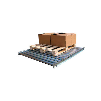 Galvanized Steel Pallet Floor Conveyor CONV-52-5-2-3L-Z - 5'L - 5000 Lb. Cap.