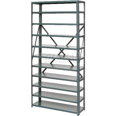 Global Industrial Steel Open Shelving 11 Shelves No Bin - 36x12x73