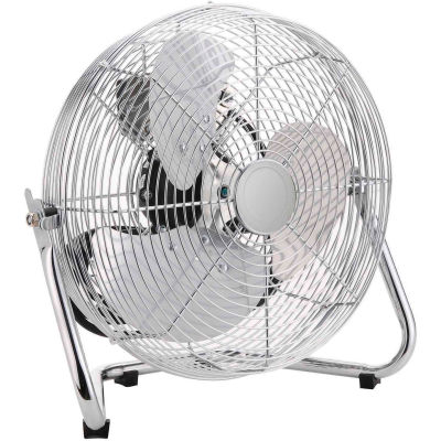 Global Industrial 12" Industrial Floor Fan, 2,030 CFM, 1/12 HP, 1 Phase