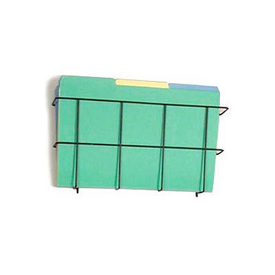 Wire Wall Magazine Rack Legal Size Black 1 Pocket