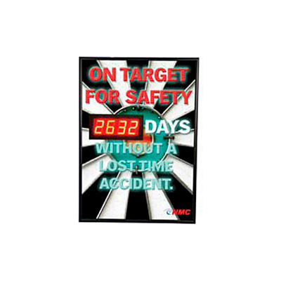 Digital Safety Scoreboard Sign - On Target for Safety...