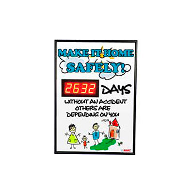 Digital Safety Scoreboard Sign - Make it Home Safely...