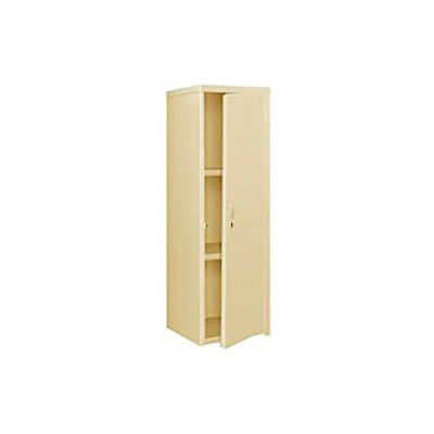 Pucel Heavy Duty Extra Wide Welded Steel Locker Single Tier 24x24x74 1 Door Putty