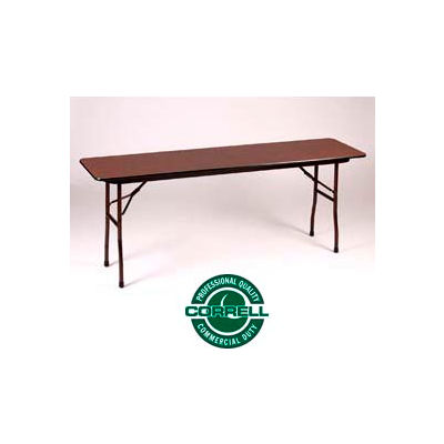 Correll Folding Table - Laminate - 18 X 60 - Walnut