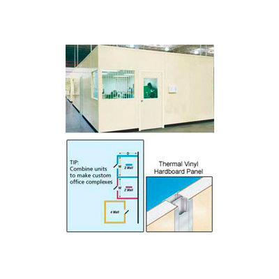 Portafab Vinyl Dividing Wall 8' High White