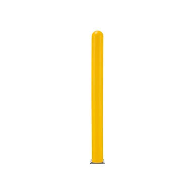 Global Industrial™ Smooth Bollard Post Sleeve, 4" HDPE Dome Top, Yellow