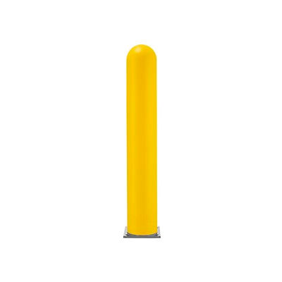 Global Industrial™ Smooth Bollard Post Sleeve, 8" HDPE Dome Top, Yellow