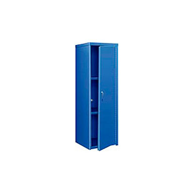 Pucel Heavy Duty Extra Wide Welded Steel Locker Single Tier 24x24x74 1 Door Blue