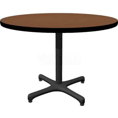 Allied Plastics Round Restaurant Table - 42" - Walnut