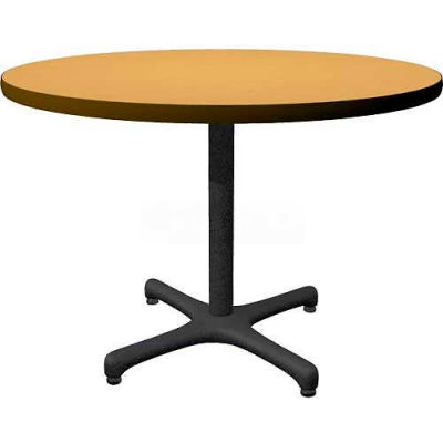 Allied Plastics Round Restaurant Table - 42" - Oak