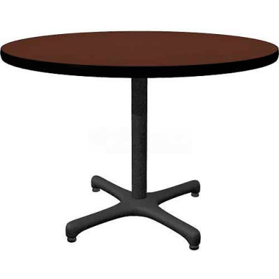 Allied Plastics Round Restaurant Table - 42" - Mahogany