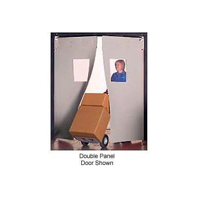 Aleco® 4' x 7' x 0.25" Single Panel Gray Flexible Impact Traffic Door 436004
