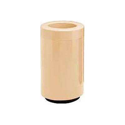 Fiberglass Waste Receptacle with Open Top - 18 Gallon Capacity Tan - 7C-1831T-DC-11