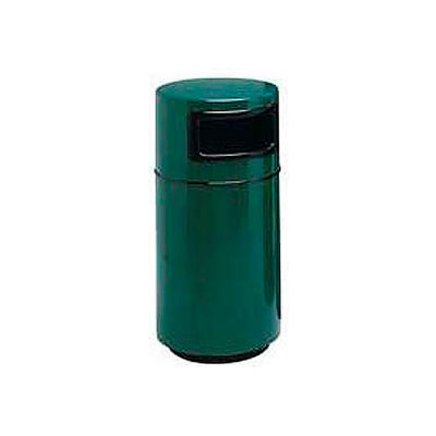 Fiberglass Trash Container with Dome Top - 25 Gallon Capacity Green - 7C-2040T-PD-28
