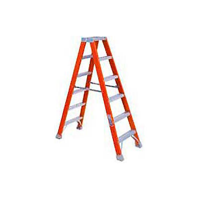 Louisville 5' Dual Access Fiberglass Step Ladder - 300 lb Cap. - FM1505