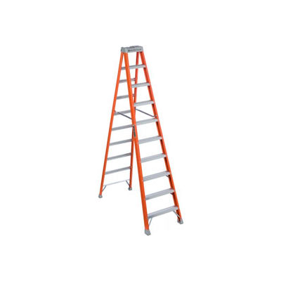 Louisville 10' Fiberglass Step Ladder - 300 lb Cap. - FS151-0
