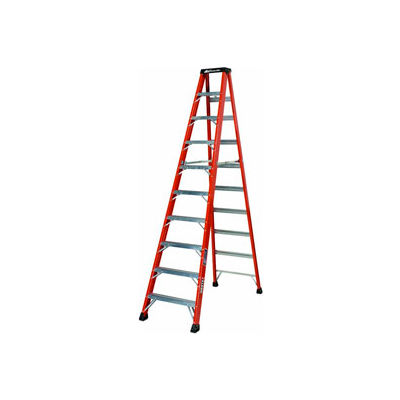 Louisville 10' Fiberglass Step Ladder - 375 lb Cap. - FS1410HD