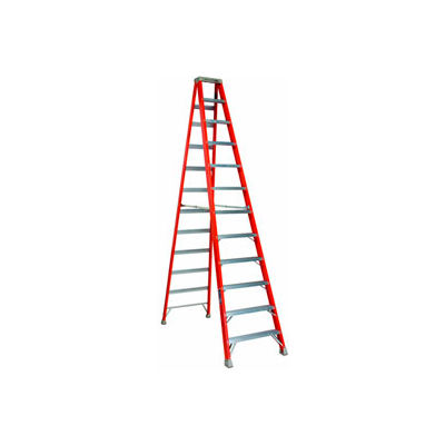 Louisville 12' Fiberglass Step Ladder - 375 lb Cap. - FS1412HD