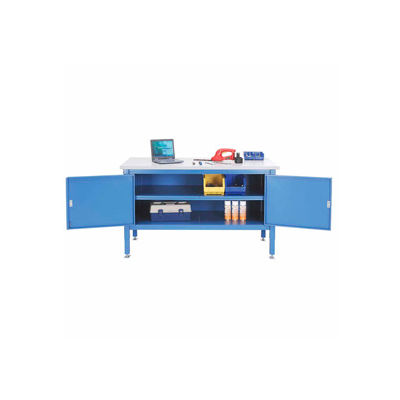 72 x 30 Security Cabinet Bench - ESD Square Edge