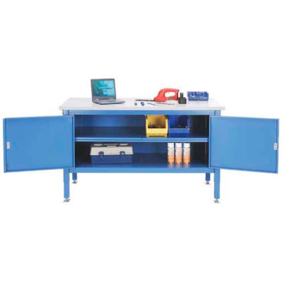 72 x 30 Security Cabinet Bench - Plastic Safety Edge
