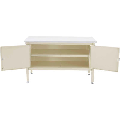 60 x 30 Security Cabinet Bench - Plastic Safety Edge