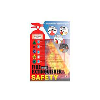 Poster, Fire Extinguisher Safety, 24 x 18