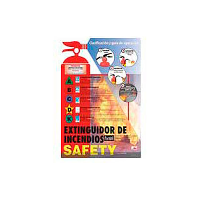 Poster, Fire Extinguisher Safety (Spanish), 24 x 18