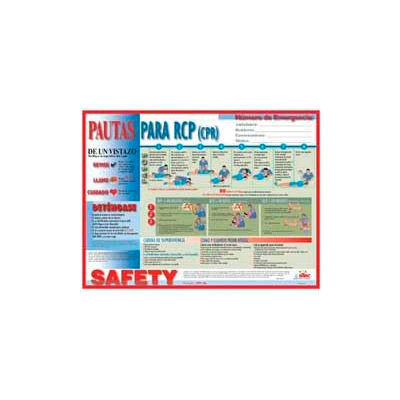 Poster, CPR Guidelines (Spanish), 18 x 24