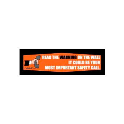 Banner, Read the Warning, 3ft x 10ft