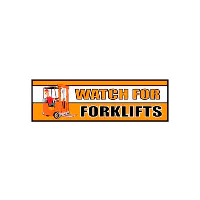 Banner, Watch for Forklifts, 3ft x 10ft
