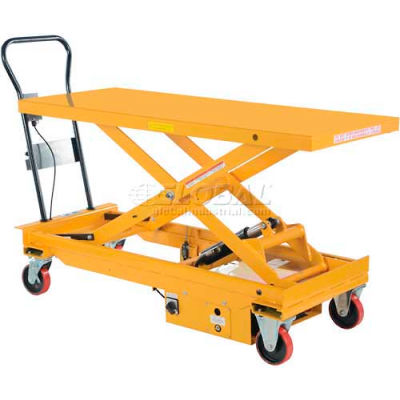 DC Power Hydraulic Scissor Cart - Single - CART-1000-LD-DC