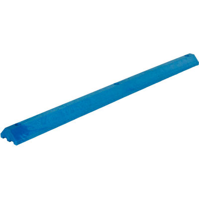 Lightweight Recycled Plastic Car Stop, 72"L x 6"W x 3-1/4"H, Blue