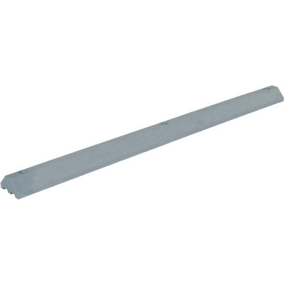 Lightweight Recycled Plastic Car Stop, 72"L x 6"W x 3-1/4"H, Gray