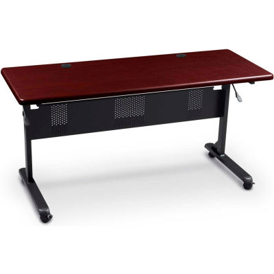 Balt® Flipper Training Table, 36" x 24" Mahogany