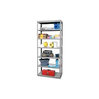 Hallowell Steel Shelving 48"Wx24"Dx87"H Open Clip Style 7 Shelf