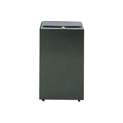 Witt Steel Square Secure Document Container, 28 Gallon, Black