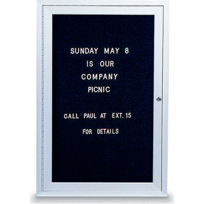United Visual Products One-Door Indoor Letter Board - 24"W x 36"H