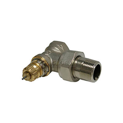 Radiator or baseboard valve body - 1" angle for 2-pipe steam