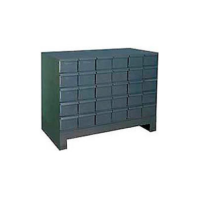 Durham Steel Drawer Cabinet 024-95 - With 30 Drawers 34"W x 11-3/4"D x 26-7/8"H