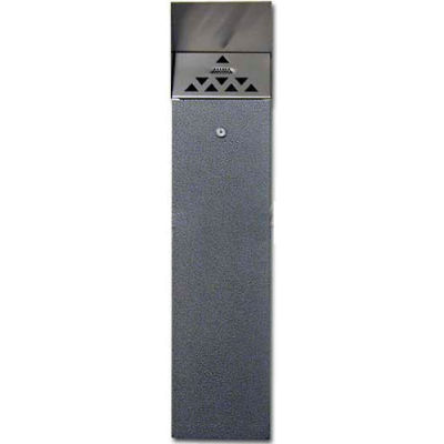 Hooded Top Tower Outdoor Ashtray Black Textured