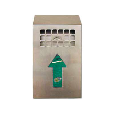 Wall Mount Bin Outdoor Ashtray Stainless Steel